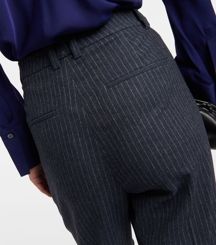 Pinstripe flannel straight pants - Vince - Modalova