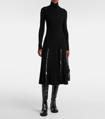 Vestido midi de jersey plisado - Burberry - Modalova