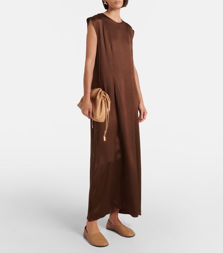Vestido largo Rose de satén de seda - Asceno - Modalova
