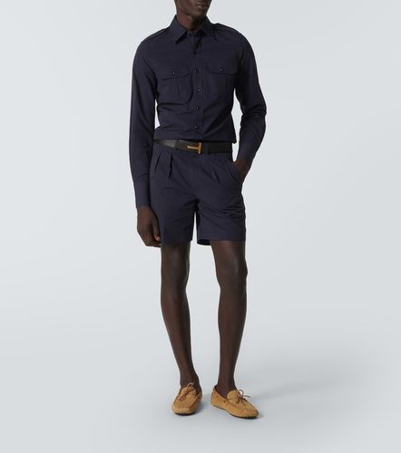 Sobrecamisa de algodón y seda - Tom Ford - Modalova