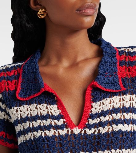 Top cropped in crochet di cotone - Anna Kosturova - Modalova