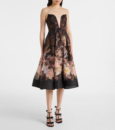 Abito midi Illuminate Draped in lino e cotone - Zimmermann - Modalova