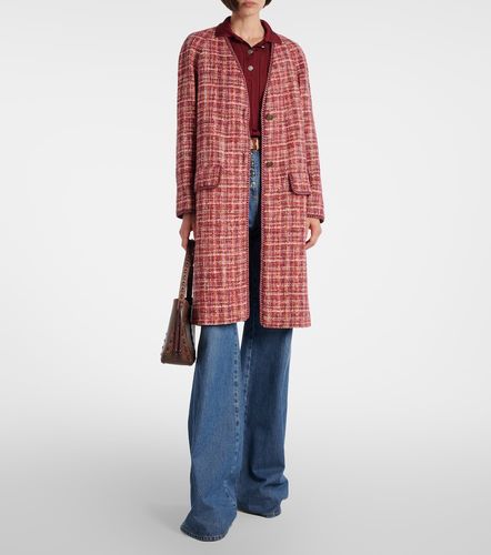 Checked cotton and wool-blend coat - Etro - Modalova