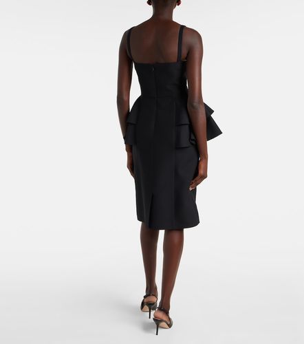 Abito midi in Crepe Couture a balze - Valentino Garavani - Modalova
