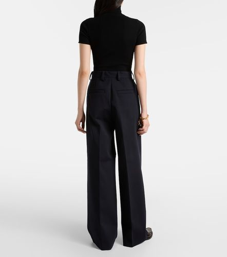 Molo pleated wool and cotton-blend pants - Max Mara - Modalova