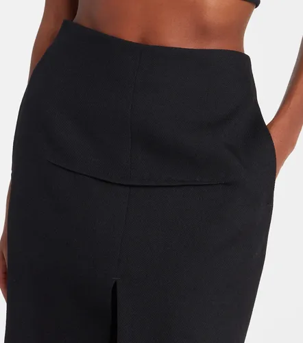 High-rise virgin wool maxi skirt - Rick Owens - Modalova