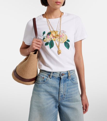Chloé Camiseta de algodón estampada con logo - Chloe - Modalova