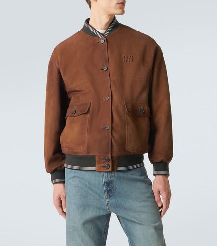 Miu Miu Chaqueta bomber de ante - Miu Miu - Modalova