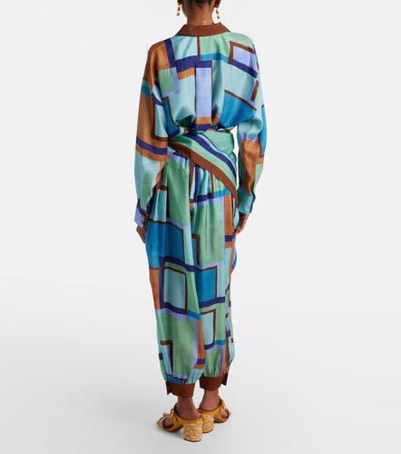 Como printed silk satin tapered pants - Zimmermann - Modalova
