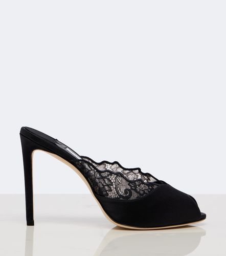 Mules Brigitte de satén con encaje - Jimmy Choo - Modalova