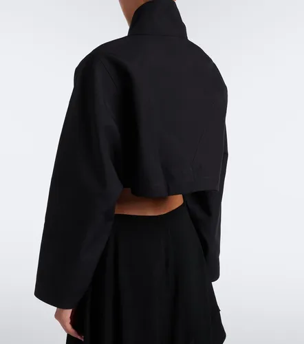 Cropped cotton and silk jacket - Alaia - Modalova