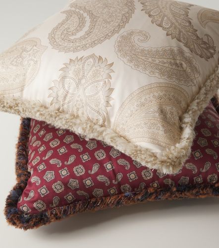 Cuscino in cotone con stampa paisley - Etro - Modalova