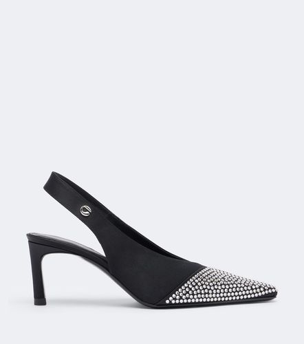 Crystal-embellished satin slingback pumps - Coperni - Modalova