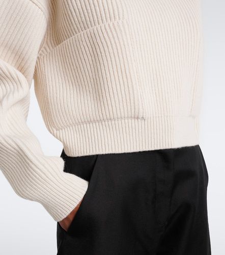 Alaïa Pullover in lana e cashmere a coste - Alaia - Modalova