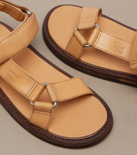 Miu Miu Sandalias de piel - Miu Miu - Modalova