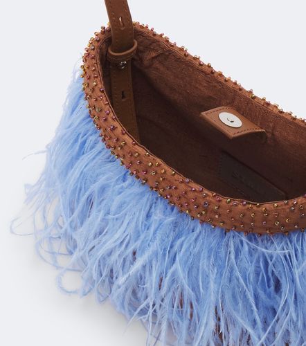 Borsa a spalla Winslow con piume - Staud - Modalova