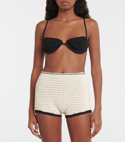 Crocheted cotton-blend bra - Magda Butrym - Modalova