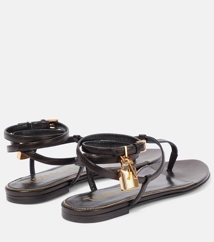 Padlock leather thong sandals - Tom Ford - Modalova