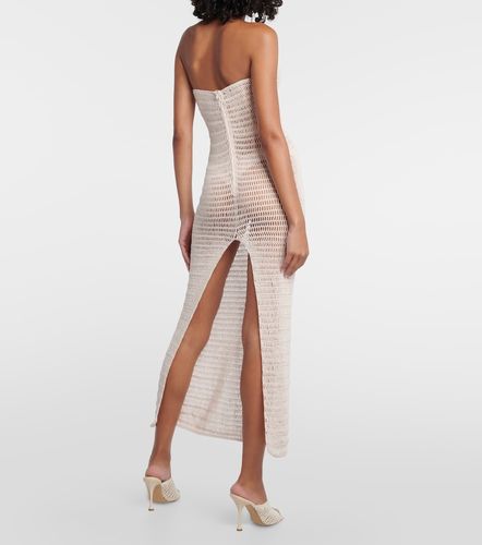 Vestido midi de algodón y lino en croché - Magda Butrym - Modalova