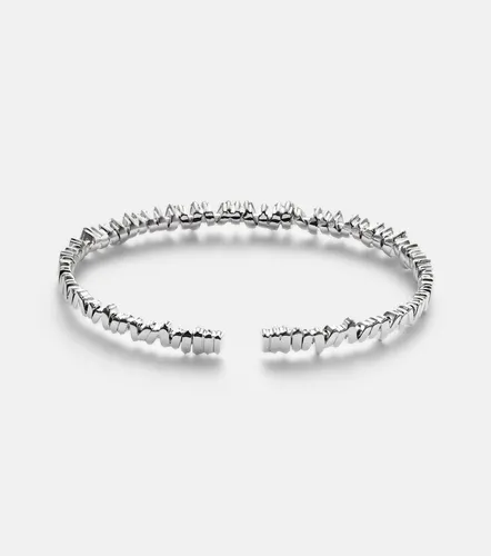 Classic 18kt white gold bangle with diamonds - Suzanne Kalan - Modalova