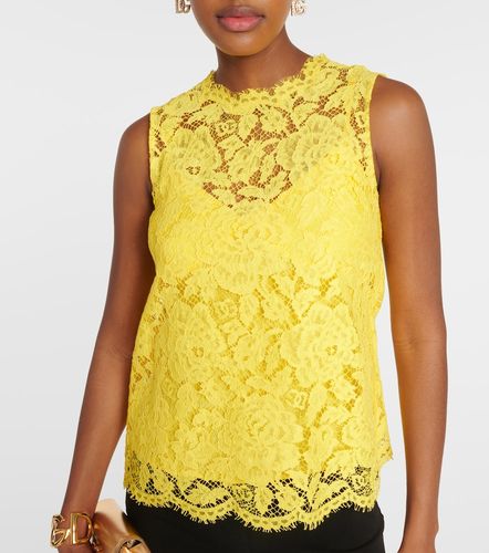Dolce&Gabbana Top de encaje floral - Dolce&Gabbana - Modalova