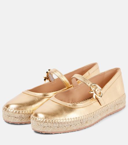 Elda metallic leather espadrilles - Gianvito Rossi - Modalova