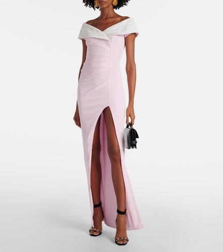 Abito lungo in jersey off-shoulder - Balmain - Modalova