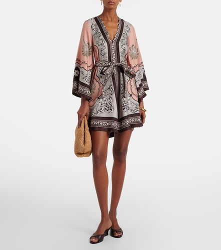 Magnifico printed silk twill minidress - La DoubleJ - Modalova