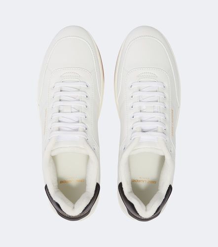 SL/61 logo leather low-top sneakers - Saint Laurent - Modalova