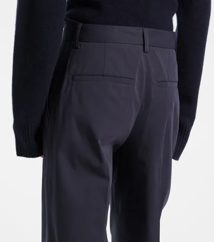 Pantalones rectos de algodón de tiro alto - Toteme - Modalova