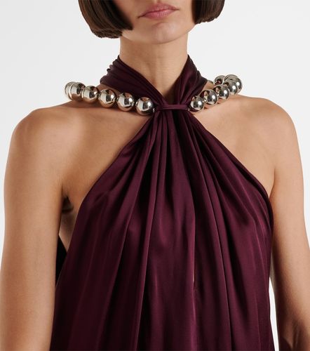 Mono de satén con cuello halter - Stella McCartney - Modalova