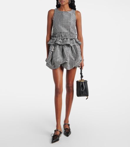 Ganni Gingham ruffled top - Ganni - Modalova