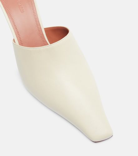 Amina Muaddi Mules Jamie 80 de piel - Amina Muaddi - Modalova