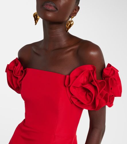 Abito midi off-shoulder in seta - Carolina Herrera - Modalova
