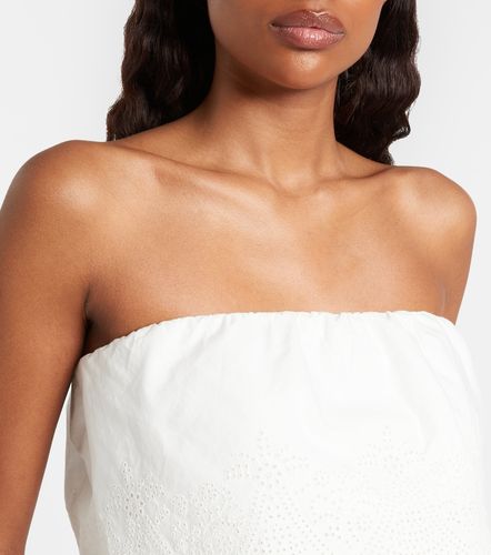 Top Beryl in cotone con peplum in sangallo - Posse - Modalova
