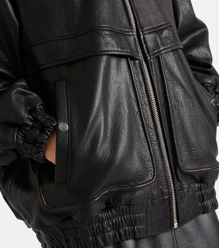 Beck leather bomber jacket - Nour Hammour - Modalova