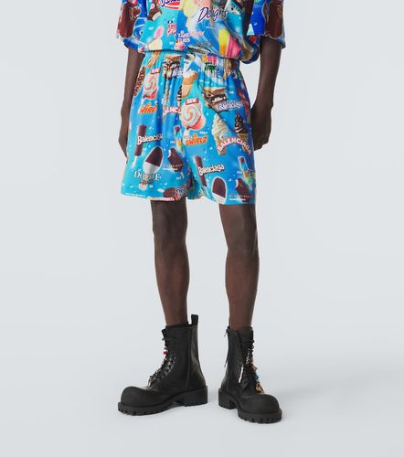 Balenciaga Printed satin shorts - Balenciaga - Modalova
