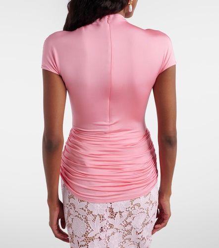 Self-Portrait Ruched jersey top - Self-Portrait - Modalova