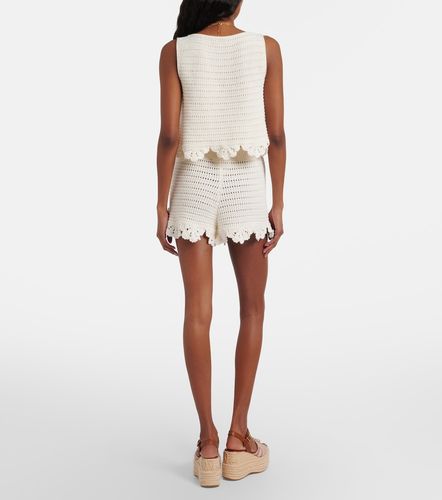Chloé Shorts in cotone crochet smerlati - Chloe - Modalova