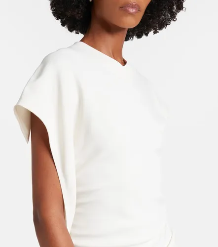 Vestido midi Victoria de satén drapeado - Victoria Beckham - Modalova