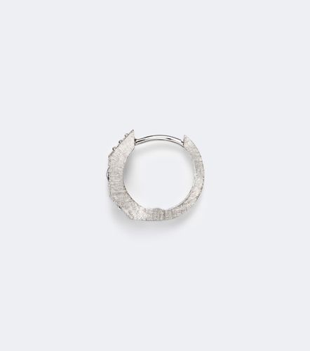Pendiente de aro individual Ecrou de oro blanco de 18 ct con diamantes - Marie Lichtenberg - Modalova