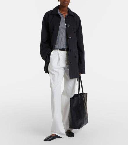 Polo in cashmere e seta a coste - Toteme - Modalova