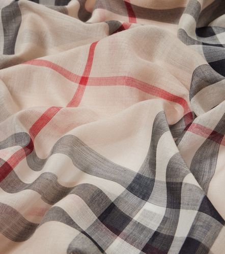 Sciarpa Check in lana e seta - Burberry - Modalova