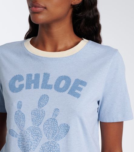 Chloé Camiseta de jersey de algodón estampada - Chloe - Modalova