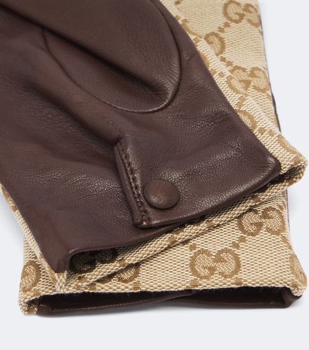 Gucci Guanti in Canvas GG e pelle - Gucci - Modalova