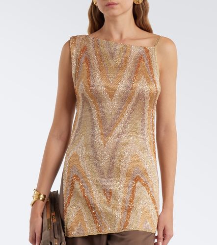 Top in lamé a zig zag con paillettes - Missoni - Modalova