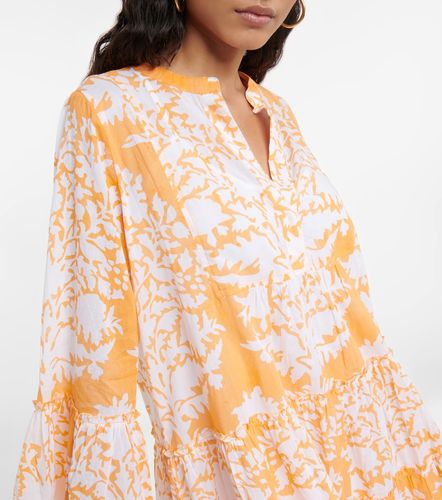 Vestido corto de algodón estampado - Juliet Dunn - Modalova