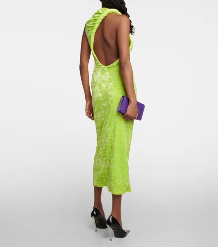 Versace Vestido midi de terciopelo - Versace - Modalova