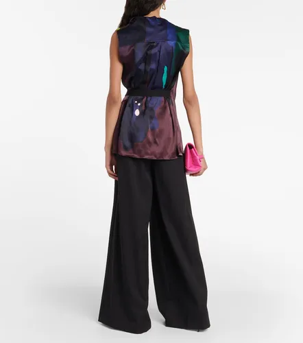 Roksanda Printed self-tie silk top - Roksanda - Modalova
