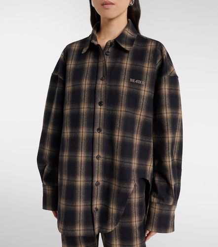 Camisa de franela de algodón oversized - The Attico - Modalova